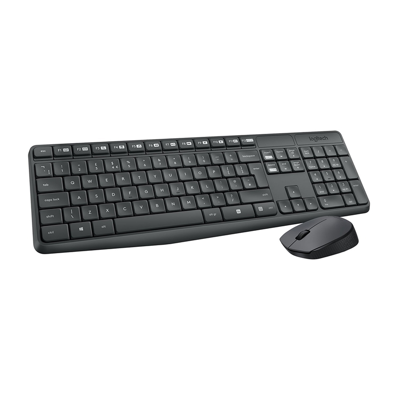 Logitech MK235 Teclado y ratón Inalámbrico Gris