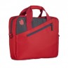 MONRAY Maletín Portátil 15,6"  Bolsillo Ext. Rojo