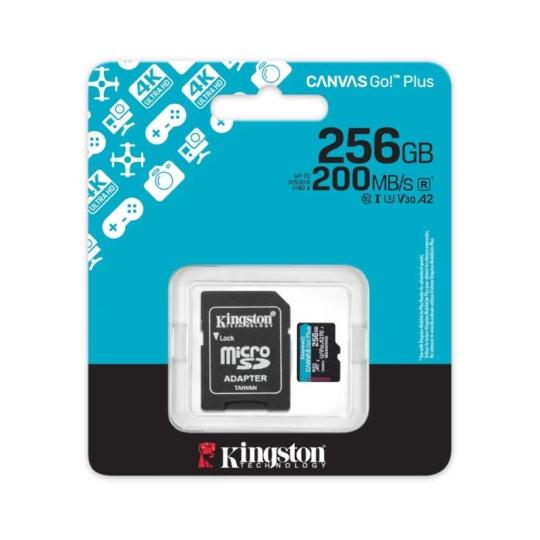 Kingston microSD Canvas Go! Plus 4 256GB 200 MB-s