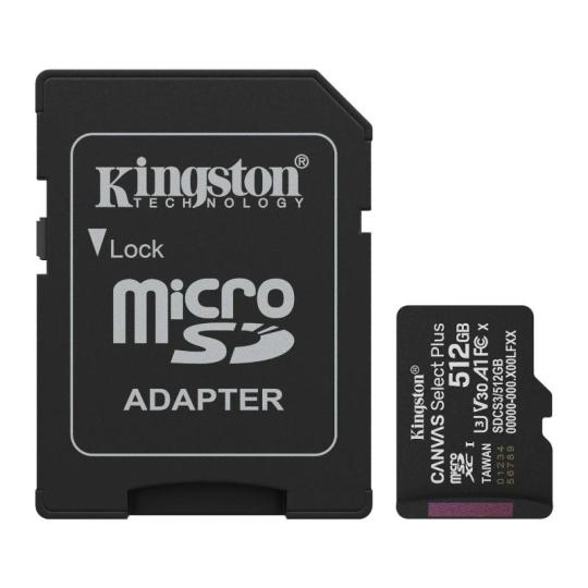 Kingston SDCS3/512GB microSDXC Gen3 150MB/s A1
