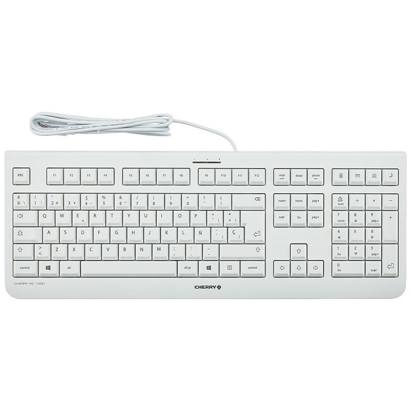 Cherry Teclado KC 1000 Blanco Alemán