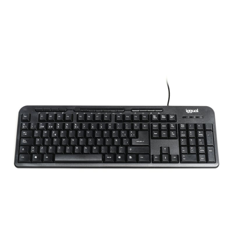 iggual Teclado multimedia CK-BASIC-120T negro