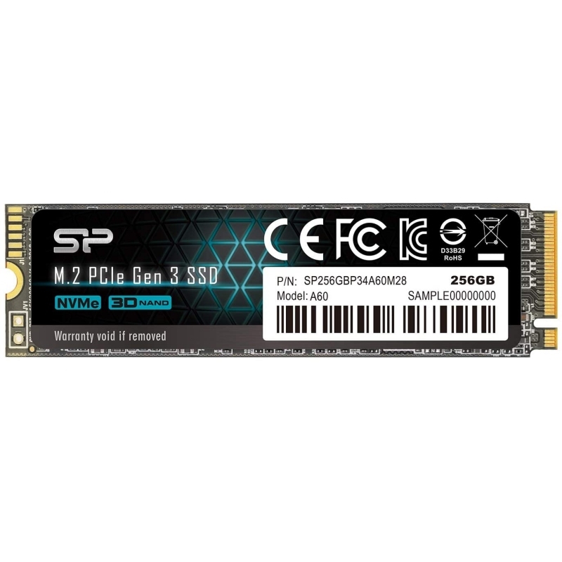 SP P34A60 256GB SSD M.2 PCIe Gen3x4 Nvme