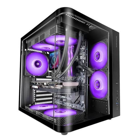 MARS GAMING Semitorre ATX MCCURV negra