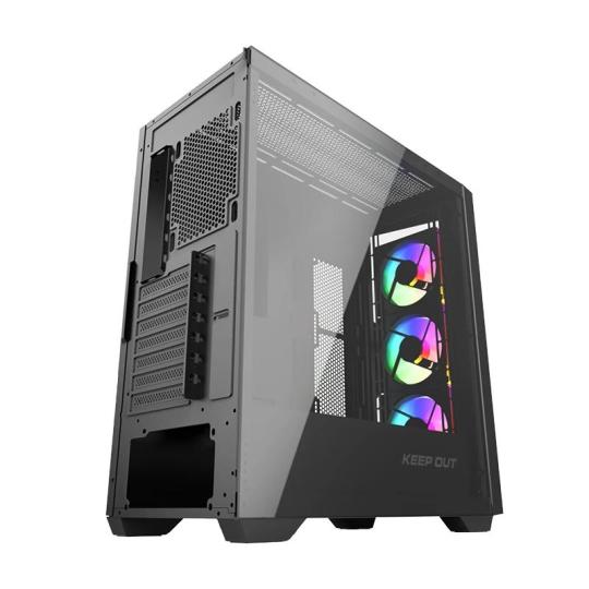 Keep Out Caja M-Atx KO XC-500 ARGB USB3 BlackGlass