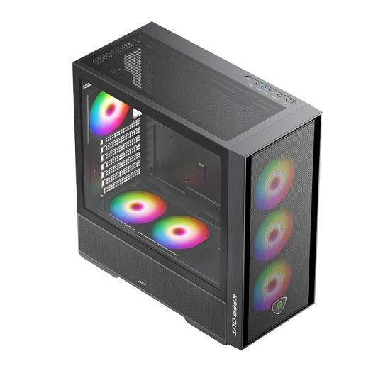 Keep Out Caja M-Atx KO XC-805 MESH ARGB USB3 Black