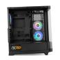 NOX Semitorre HUMMER ETHER Cristal Curvo Negro