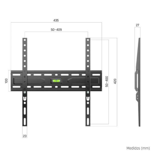 iggual SPTV11-L Soporte TV pared Fijo 21"-75" 45kg