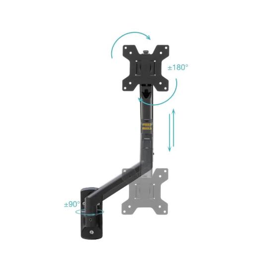 Tooq Soporte Pared LP1334TNR-B 1 brazo 13-34 Negro