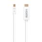 Nanocable Cable Conversor Mini DP/ HDMI 2 M Blanco