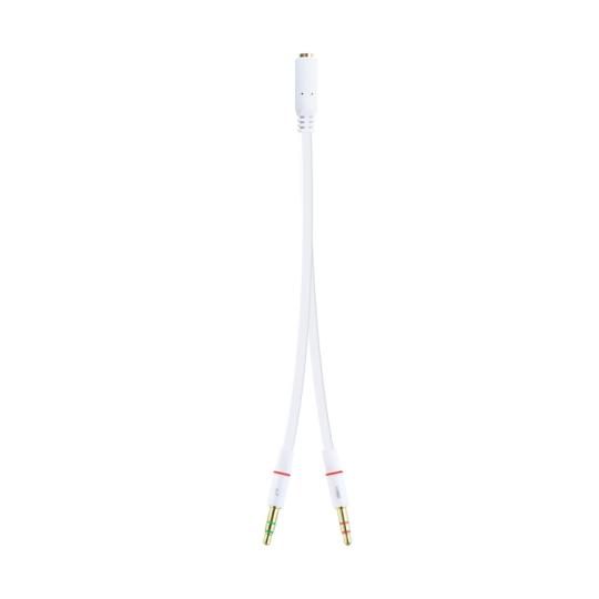 Nanocable Cable Audio Jack 3.5/H 2xJack 3.5/M 20cm