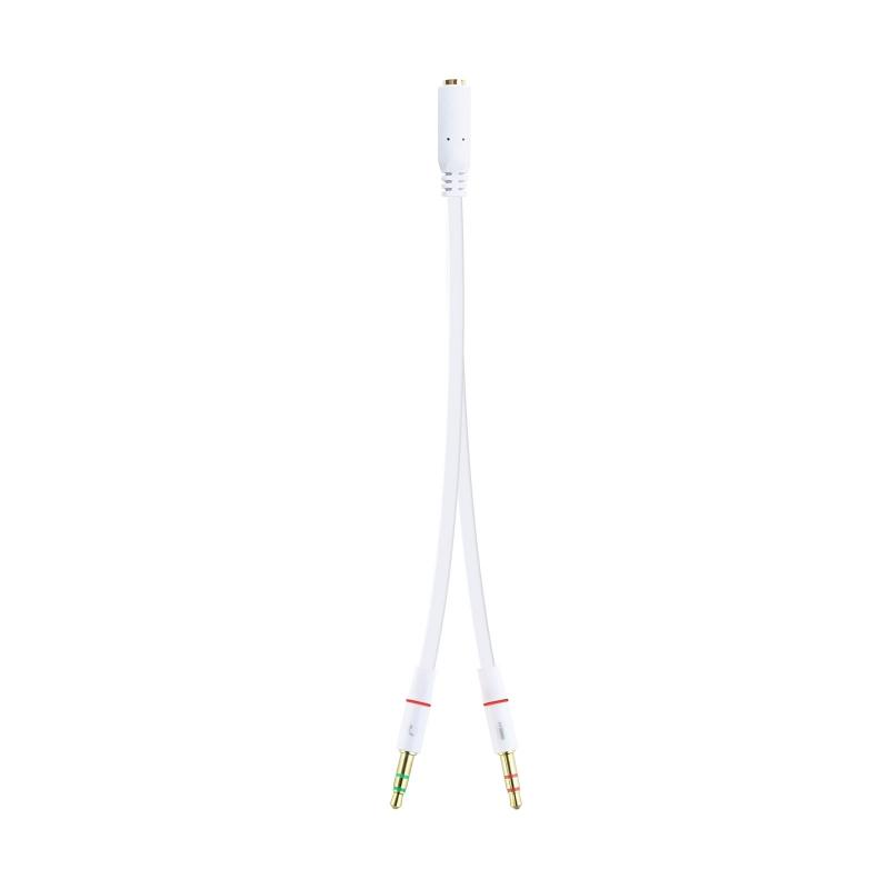 Nanocable Cable Audio Jack 3.5/H 2xJack 3.5/M 20cm