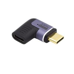 EWENT Adaptador Magnético USB-C  90ºUSB4 PD 140w