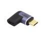 EWENT Adaptador Magnético USB-C  90ºUSB4 PD 140w