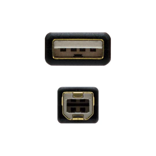 Nanocable Cable USB 2.0 Impresora Ferrita  2.0 M
