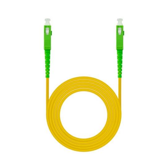 Nanocable Cable fibra SC/APC LSZH Amarillo 1m