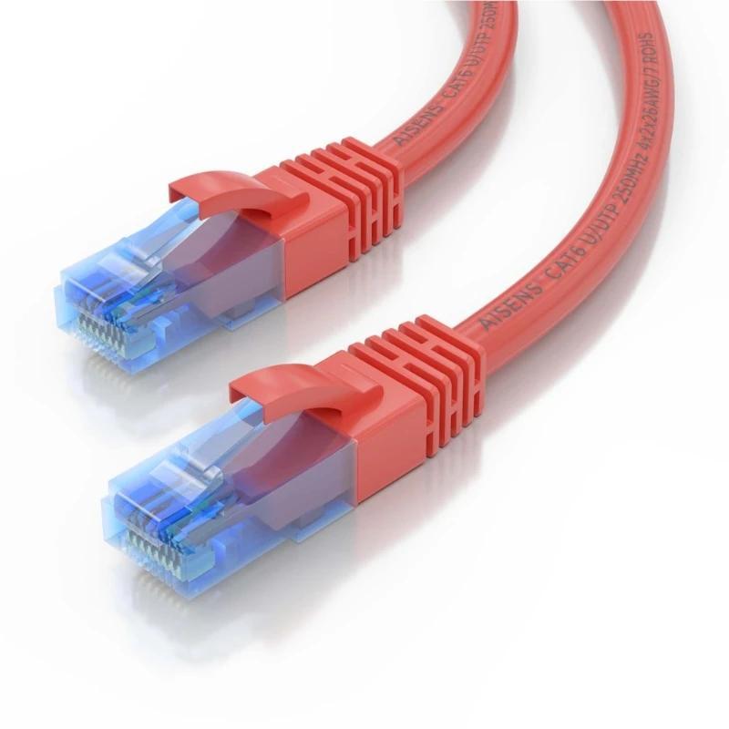 Aisens Cable RJ45 CAT.6 UTP AWG26 CCA Rojo 1.0m