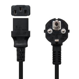 Nanocable Cable alim. CPU, CEE7/M-C13/H, negro, 5m
