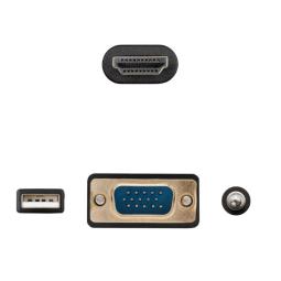 Nanocable Conversor VGA+Audio a HDMI M-M 1,8 m
