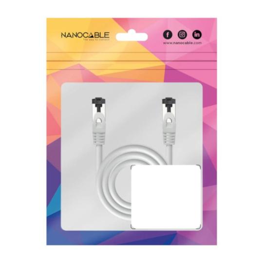 Nanocable Cable red Cat. 8.1 2GHZ SSTP Gris 2m