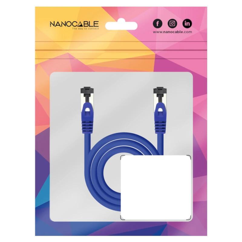 Nanocable Cable red Cat. 8.1 2GHZ SSTP Azul 2m