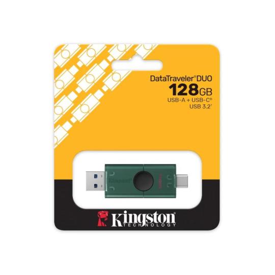Kingston DataTraveler 128GB USB 3.2 Gen1 Duo Negro