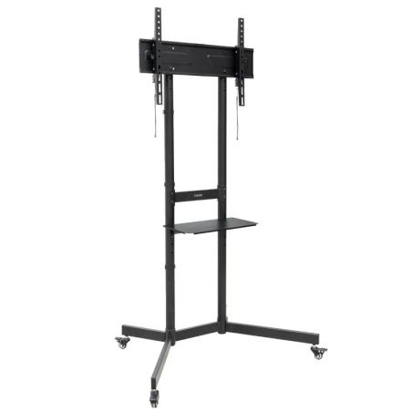 Tooq Soporte Suelo Ruedas "KEFRÉN" 37-70", Negro