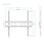 Tooq LP1027F-B Soporte Fijo 32"-70", Negro