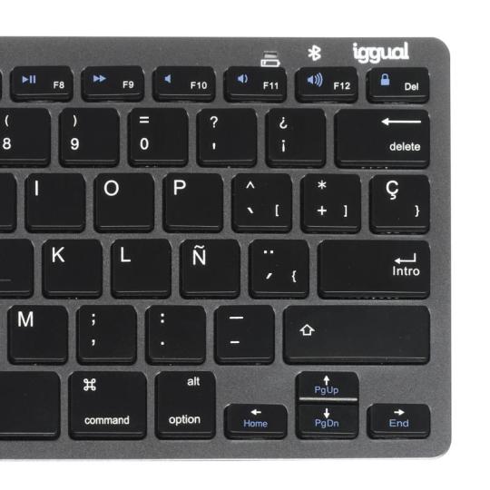 iggual Teclado Bluetooth Slim TKL-BT negro 2 canal