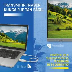 iggual Transmisor y receptor HDMI FHD inalámbrico