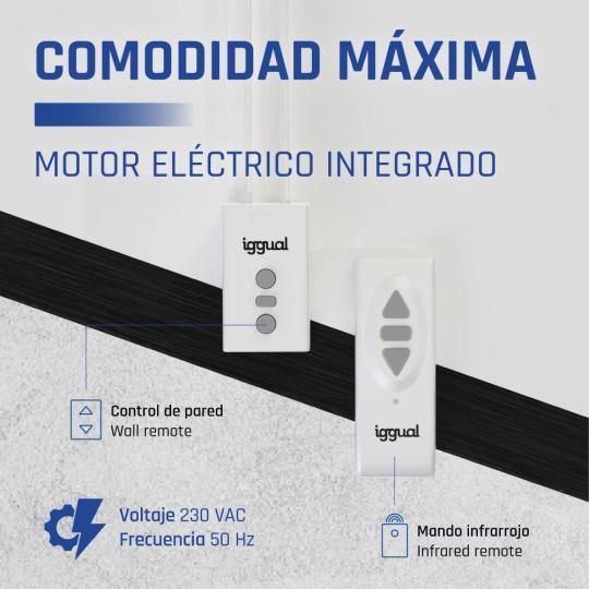 iggual Pantalla eléctrica 16:9 84" 184x104 cm