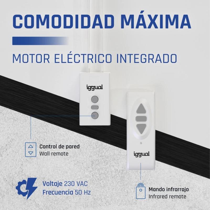 iggual Pantalla eléctrica 16:9 84" 184x104 cm