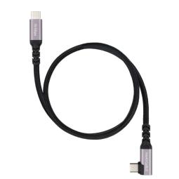 Nanocable Cable USB-C 3.2 GEN2 Acodado 100W 0.5 M