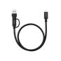 Nanocable Cable USB-C+USB-A/USB-C 3.2 GEN2 0.5M