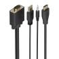 Aisens Cable Conversor SVGA y Audio a HDMI 2m