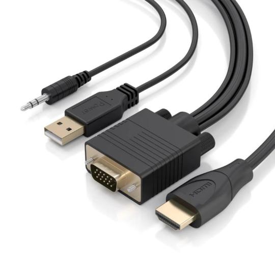 Aisens Cable Conversor SVGA y Audio a HDMI 2m