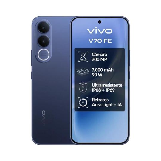 VIVO V70 FE 8Gb 512Gb Bundle Ch90w+ Buds3 Blue