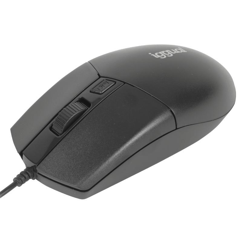 iggual Ratón óptico COM-BUSINESS2-2400DPI negro