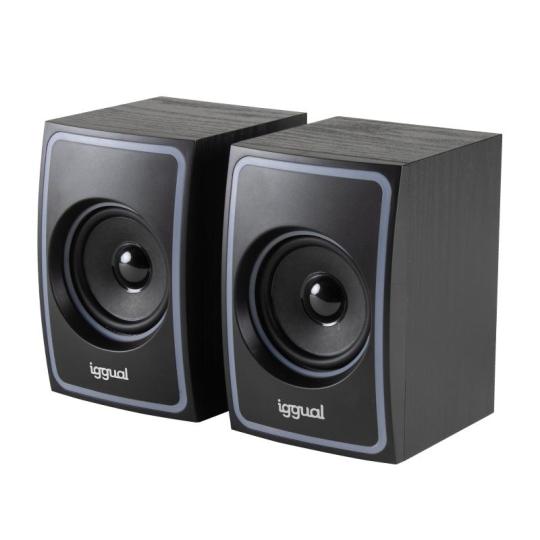 iggual Altavoces 2.0 10W mini-jack + USB Bluetooth