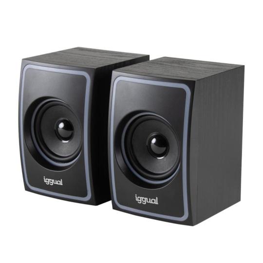 iggual Altavoces 2.0 10W mini-jack + USB Bluetooth