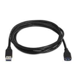 Aisens Cable USB 3.0 Tipo A/M-A/H negro 1.0m