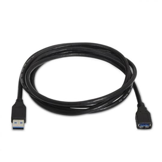Aisens Cable USB 3.0 Tipo A/M-A/H negro 1.0m
