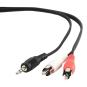 Gembird Cable Audio MJACK RCA M/M 1,5 Mts
