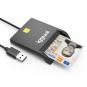 iggual Lector DNI SIP tarjetas ID USB 2.0 negro