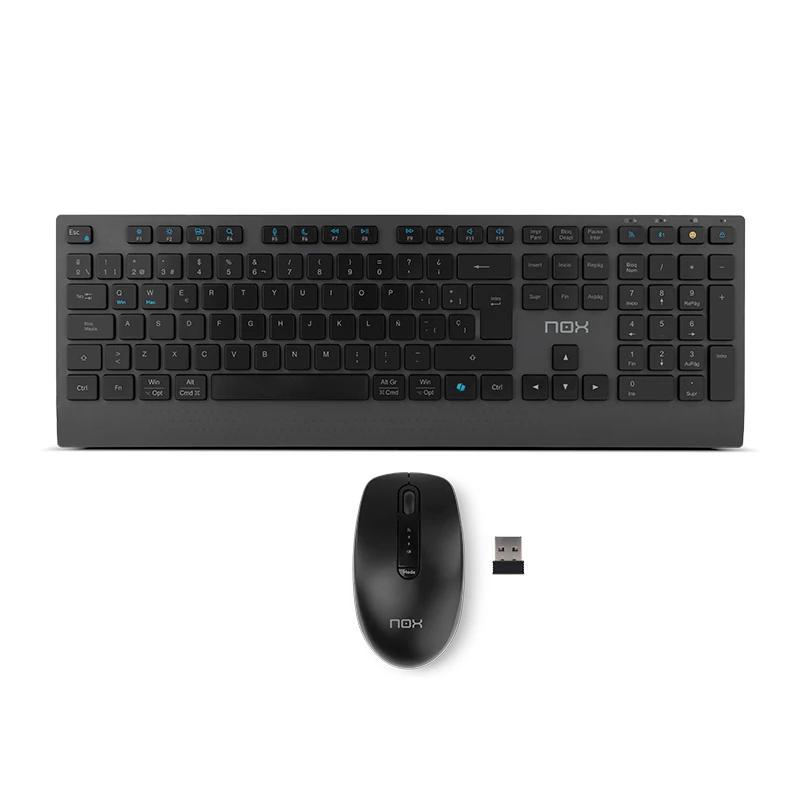 NOX LITE DUO Teclado+Ratón Inalámbrico Negro