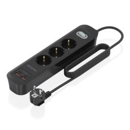 Aisens Regleta 3 tomas interruptor PD 2xUSBC 2xUSB