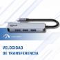 iggual Hub USB 3.0 tipo C x 4 puertos USB-A 3.0