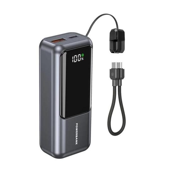 Gembird  Powerbank con LCD 10000 mAh Gris