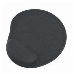 GEMBIRD Alfombrilla de gel con reposamuñecas Negra
