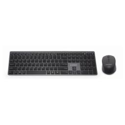 Gembird Kit Teclado+Ratón Inalámbr. Pro Slim Negro